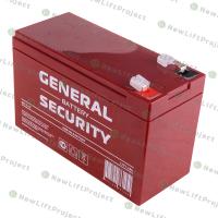 Аккумулятор 12В 7,2Ач 151x65x94 мм клеммы F1 GS7.2-12 General Security
