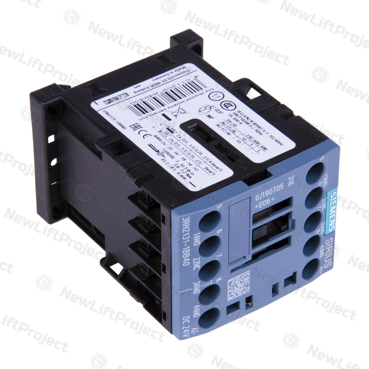 Пускатель (контактор) вспомогательный 24VDC 3НО+1НЗ 3RH2131-2BB40 Siemens