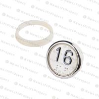Модуль кнопочный A4N49744$05 красная подсветка Брайль "16" BBP-R331-CMPLT-D-R-16 (EA2406S-D-R-16) ЩЛЗ