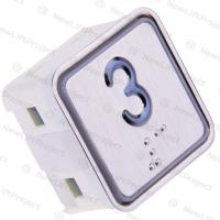 Модуль кнопочный A4N11286$06 красная подсветка Брайль "3" BBP-S303-VMPLS-S-R-03 (KA302-S-R-03) ЩЛЗ