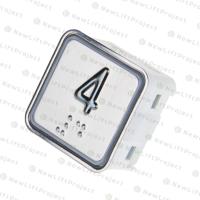 Модуль кнопочный A4N11286$05 красная подсветка Брайль"4" BBP-S303-VMPLM-D-R-04 (KA302-D-R-04) ЩЛЗ