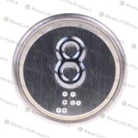 Модуль кнопочный A4N107639 красная подсветка Брайль "8" BBP-R302-VCPLT-D-R-08 (MA2D04-D-R-08)