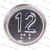 Модуль кнопочный A4N107639 красная подсветка Брайль "12" BBP-R302-VCPLT-D-R-12 (MA2D04-D-R-12)