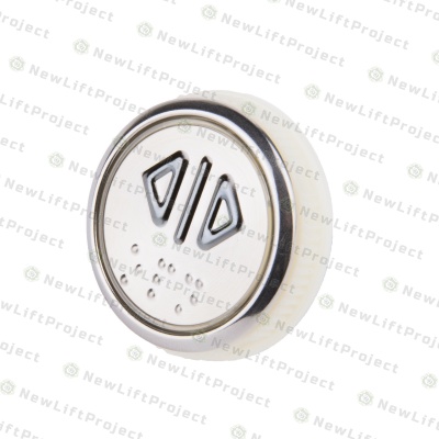 Модуль кнопочный A4N49744$05 (A4J33840$15) код Брайля "<|> открытие" BBP-R331-CMPLT-OTK-NC (EA2406S-OPN-NC) ЩЛЗ