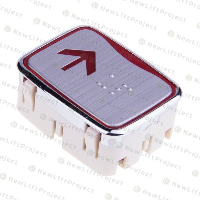 Модуль кнопочный красная подсветка код брайля ASY AK-25B "Стрелка вверх" AEN04C049*D Sigma