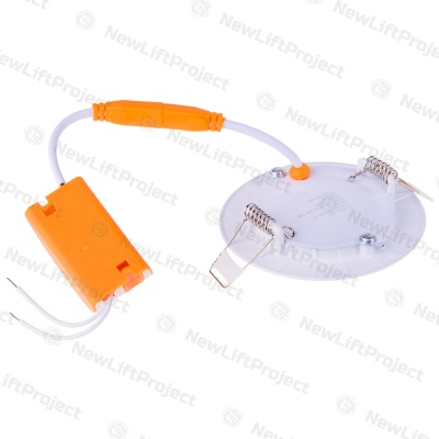 Светильник светодиодный встраиваемый 3Вт 4000K D=88мм d=75мм FL-LED PANEL-R03 606211 Foton Lighting