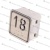 Модуль кнопочный A4N11286$05 красная подсветка Брайль"18" BBP-S303-VMPLM-D-R-18 (KA302-D-R-18) ЩЛЗ