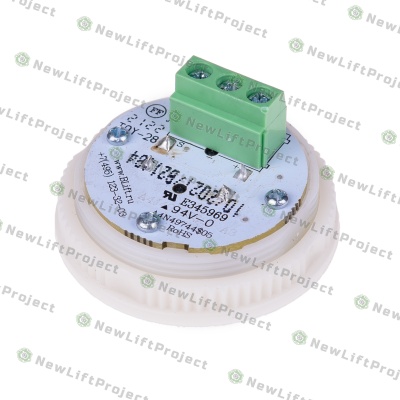 Модуль кнопочный A4N49744$05 красная подсветка Брайль "5" BBP-R331-CMPLT-D-R-05 (EA2406S-D-R-05) ЩЛЗ