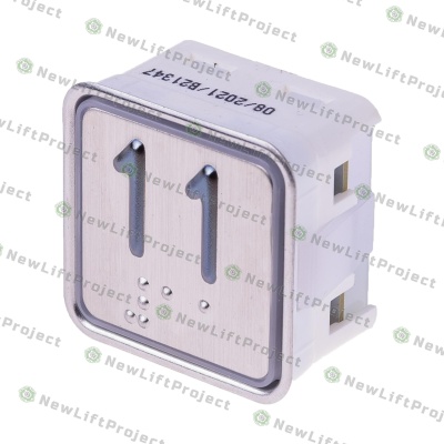 Модуль кнопочный A4N11286$05 красная подсветка Брайль"11" BBP-S303-VMPLM-D-R-11 (KA302-D-R-11) ЩЛЗ