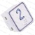 Модуль кнопочный A4N11286$05 красная подсветка Брайль"2" BBP-S303-VMPLM-D-R-02 (KA302-D-R-02) ЩЛЗ