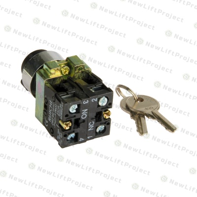 Ключ-выключатель 2 положения NO+NC 3А IP40 винтовой зажим 3SA8-BG25