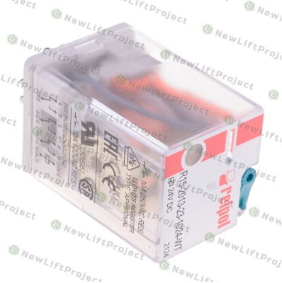 Реле промежуточное 3CO 8-pin 24VDC 10A R15-2013-23-1024-WT Relpol