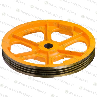 Шкив канатоведущий для лебедки 140VAT 575х3х10 Y105 TAA260T1 Otis