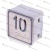 Модуль кнопочный A4N11286$05 красная подсветка Брайль"10" BBP-S303-VMPLM-D-R-10 (KA302-D-R-10) ЩЛЗ