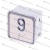 Модуль кнопочный A4N11286$05 красная подсветка Брайль"9" BBP-S303-VMPLM-D-R-09 (KA302-D-R-09) ЩЛЗ