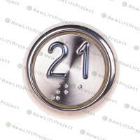 Модуль кнопочный A4N33841$14 красная подсветка Брайль "21" BBP-R331-CMPLT-S-R-21 (EA2406S-S-R-21) ЩЛЗ