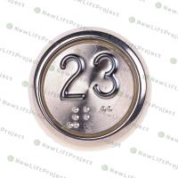 Модуль кнопочный A4N33841$14 красная подсветка Брайль "23" BBP-R331-CMPLT-S-R-23 (EA2406S-S-R-23) ЩЛЗ