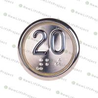 Модуль кнопочный A4N33841$14 красная подсветка Брайль "20" BBP-R331-CMPLT-S-R-20 (EA2406S-S-R-20) ЩЛЗ