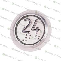 Модуль кнопочный красная подсветка код Брайля "24" К1-24-К (аналог Achille Vega)