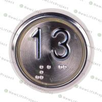 Модуль кнопочный A4N33841$14 белая подсветка Брайль "13" BBP-R331-CMPLT-S-W-13(EA2406S-S-W-13) ЩЛЗ