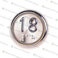 Модуль кнопочный A4N33841$14 красная подсветка Брайль "18" BBP-R331-CMPLT-S-R-18 (EA2406S-S-R-18) ЩЛЗ