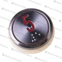 Модуль кнопочный круглый красная подсветка Брайль "5" A4J18488/A3N18489 BAS100 BST