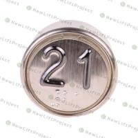 Модуль кнопочный A4N58353$04 белая подсветка Брайль "21" BBP-R302-VCPLT-S-W-21 (MA2D04-S-W-21)