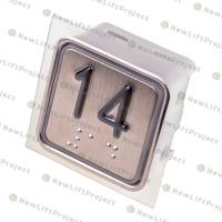 Модуль кнопочный A4N11286$06 красная подсветка Брайль "14" BBP-S303-VMPLS-S-R-14 (KA302-S-R-14) ЩЛЗ