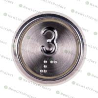 Модуль кнопочный A4N33841$14 белая подсветка Брайль "3" BBP-R331-CMPLT-S-W-03(EA2406S-S-W-03) ЩЛЗ
