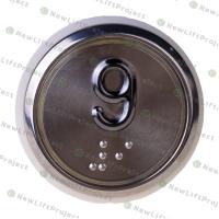 Модуль кнопочный A4N49744$05 белая подсветка Брайль "9" BBP-R331-CMPLT-D-W-09 (EA2406S-D-W-09) ЩЛЗ