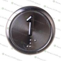Модуль кнопочный синяя подсветка Брайль "1" BBP-R430-CCPLT-D-B-01 (EA2406S-D-B-01)