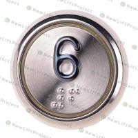 Модуль кнопочный A4N49744$05 белая подсветка Брайль "6" BBP-R331-CMPLT-D-W-06 (EA2406S-D-W-06) ЩЛЗ