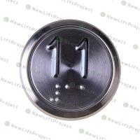 Модуль кнопочный синяя подсветка Брайль "11" BBP-R430-CCPLT-D-B-11 (EA2406S-D-B-11)