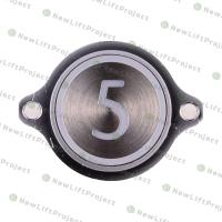 Модуль кнопочный "5" красная индикация крепление на шпильки KM863052G005H005 Kone