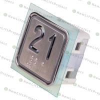 Модуль кнопочный A4N11286$05 красная подсветка Брайль"21" BBP-S303-VMPLM-D-R-21 (KA302-D-R-21) ЩЛЗ