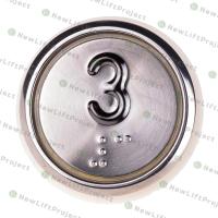 Модуль кнопочный A4N49744$05 белая подсветка Брайль "3" BBP-R331-CMPLT-D-W-03 (EA2406S-D-W-03) ЩЛЗ