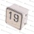 Модуль кнопочный A4N11286$05 красная подсветка Брайль"19" BBP-S303-VMPLM-D-R-19 (KA302-D-R-19) ЩЛЗ