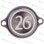 Модуль кнопочный "26" красная индикация крепление на шпильки KM863052G005H026 Kone