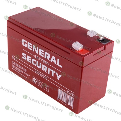 Аккумулятор 12В 7,2Ач 151x65x94 мм клеммы F1 GS7.2-12 General Security