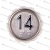 Модуль кнопочный A4N58353$04 белая подсветка Брайль "14" BBP-R302-VCPLT-S-W-14 (MA2D04-S-W-14)