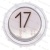 Модуль кнопочный с чернением красная подсветка шрифт Брайля "17" Схема №2 ВК-33-5Б