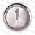 Модуль кнопочный A4N33841$14 белая подсветка Брайль "1" BBP-R331-CMPLT-S-W-01(EA2406S-S-W-01) ЩЛЗ