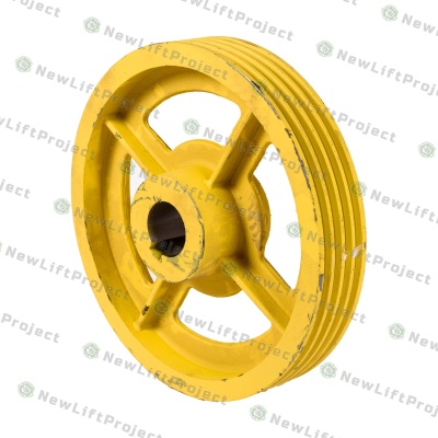 Шкив канатоведущий 450х4х10 для лебедки Montanari M83 053К.22.00.001 КМЗ