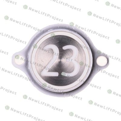 Модуль кнопочный "23" красная индикация крепление на шпильки KM863052G005H023 Kone