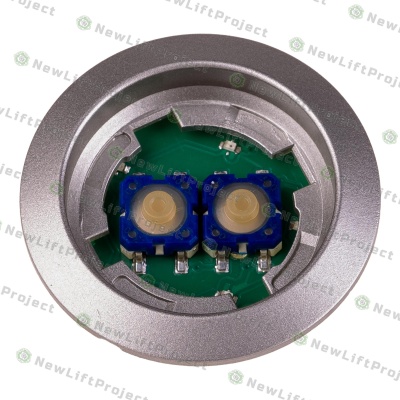 Модуль кнопочный тревога серый обод KSS F2KALM KM804343G15 Kone