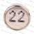 Модуль кнопочный A4N58353$04 белая подсветка Брайль "22" BBP-R302-VCPLT-S-W-22 (MA2D04-S-W-22)
