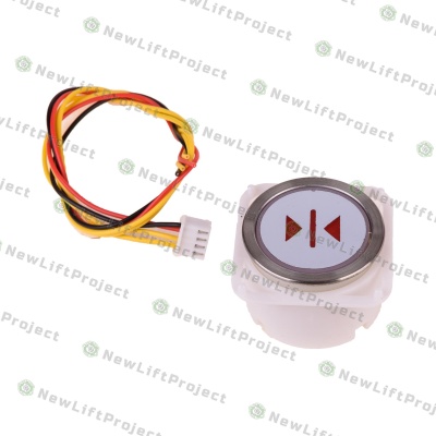 Модуль кнопочный круглый красная подсветка (BA210/BA213/BA21G/MTD210/EB110) "Закрытие" A3N10381 BST Sigma