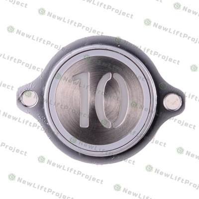 Модуль кнопочный "10" красная индикация крепление на шпильки KM863052G005H010 Kone