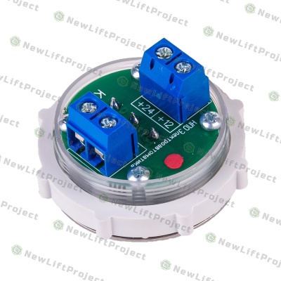 Модуль кнопочный красная подсветка Брайль "17" Схема №2 ВК-32-5Б (аналог MLK Achille Vega)