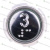 Модуль кнопочный выдавленные символы код Брайля АК1-01-С "3" ВЯАЛ.6618.015-01